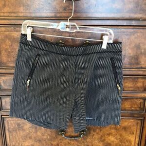 H and M black and white shorts